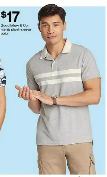 Target Goodfellow & co. men's short-sleeve polo offer