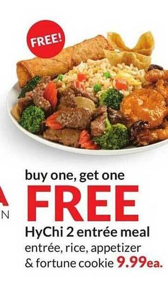 Hy-Vee Hychi 2 entree meal offer