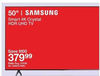 Target Samsung smart 4k crystal hdr uhd tv offer