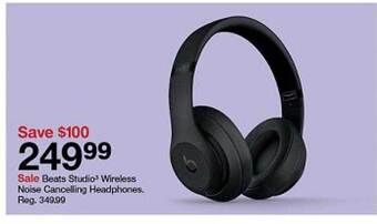 Target Beats studio wireless noise cancelling headphones offer
