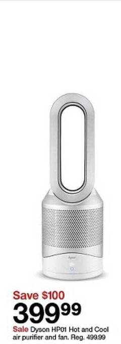 Target Dyson hp01 hot and cool air purifier and fan offer