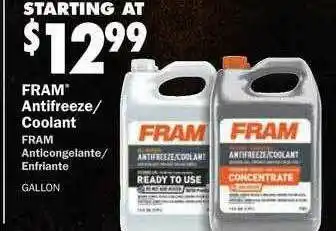 Fram Antifreeze-coolant