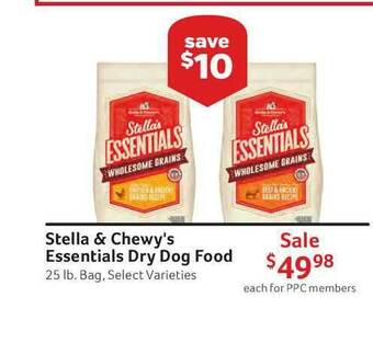 Pet Supplies Plus Stella & Chewy's Essentials Dry Dog Food offer