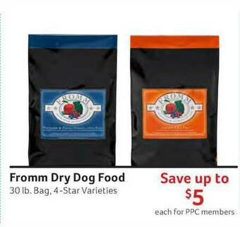 Pet Supplies Plus Fromm Dry Dog Food offer