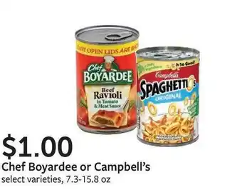 Fareway Chef Boyardee Or Campbell's offer