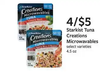 Fareway Starkist Tuna Creations Microwavables offer