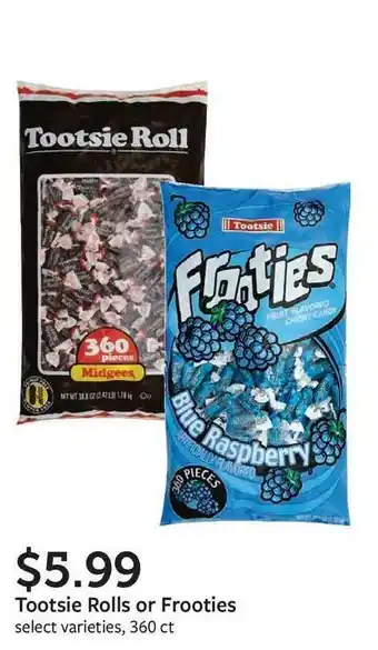 Fareway Tootsie Rolls Or Frooties offer