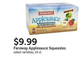 Fareway Fareway Applesauce Squeezies offer