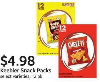 Fareway Keebler Snack Packs offer