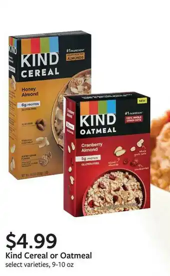 Fareway Kind Cereal Or Oatmeal offer