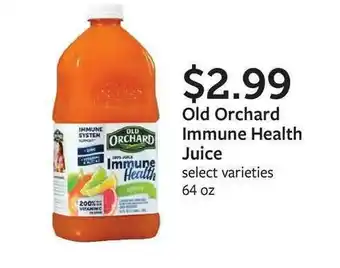 Fareway Old Orchard Immune Health Juice offer