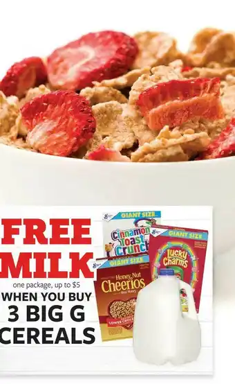 Fareway When You Buy 3 Big G Cereals offer