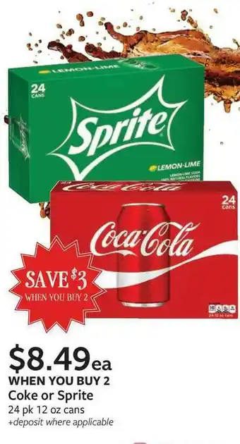 Fareway When You Buy 2 Coke Or Sprite offer