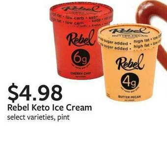 Fareway Rebel Keto Ice Cream offer