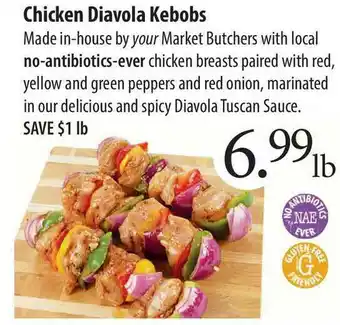 Market of Choice Chicken Diavola Kebobs offer
