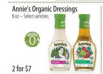 Market of Choice Annie's Organic Dressings offer