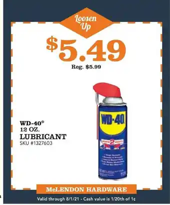 WD-40® 12 Oz. Lubricant