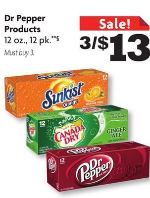 Family Dollar Dr pepper products offer
