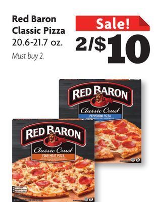 Family Dollar Red baron classic pizza offer