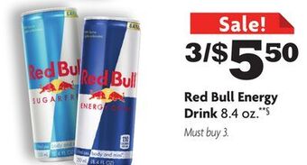 Family Dollar Red bull energy drink offer