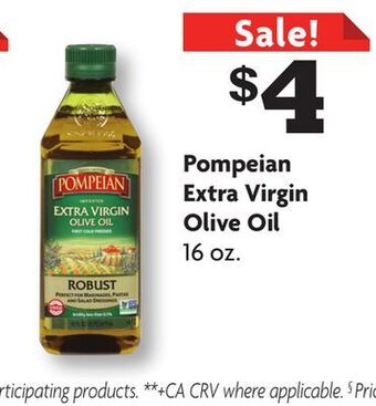 Family Dollar Pompeian extra virgin olive oil offer