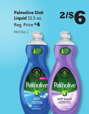 Family Dollar Palmolive dish liquid offer