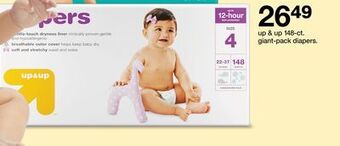 Target Up & up 148-ct. giant-pack diapers offer