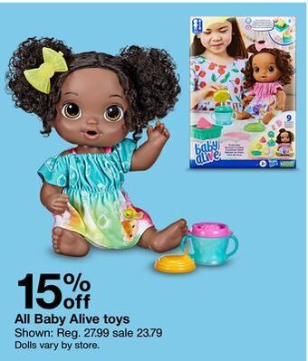 Target All baby alive toys offer