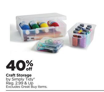 Michaels Craft storage by simply tidy® offer