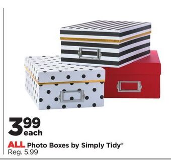 Michaels All photo boxes by simply tidy® offer