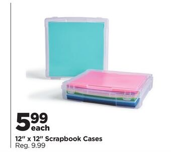 Michaels 12" x 12" scrapbook cases offer