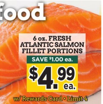 Dearborn Market Fresh atlantic salmon fillet portions offer
