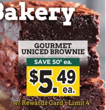 Dearborn Market Gourmet uniced brownie offer