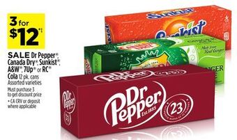 Dollar General Dr pepper®, canada dry®, sunkist®, a&w®, 7up® or rc® cola offer