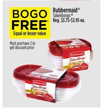 Dollar General Rubbermaid® takealongs® offer