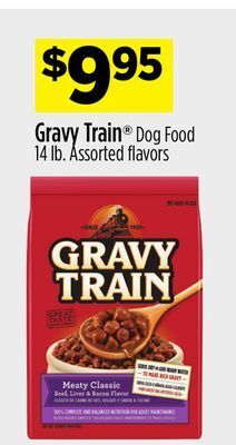 Dollar General Gravy train® dog food offer