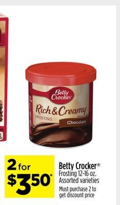 Dollar General Betty crocker® frosting offer