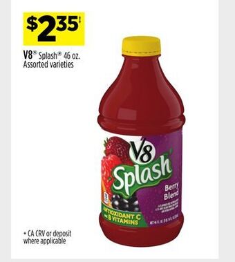 Dollar General V8® splash® offer