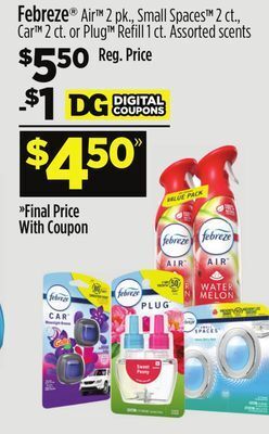 Dollar General Febreze® offer