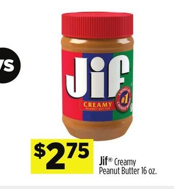 Dollar General Jif® creamy peanut butter offer