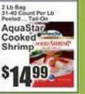Key Food Aquastar cooked shrimp offer