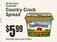 Key Food Country crock spread offer