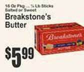 Key Food Breakstone's butter offer