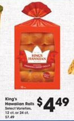 Kroger King's Hawaiian Rolls offer