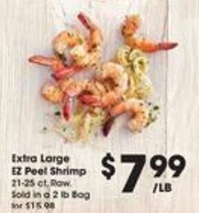 Kroger Extra Large EZ Peel Shrimp offer