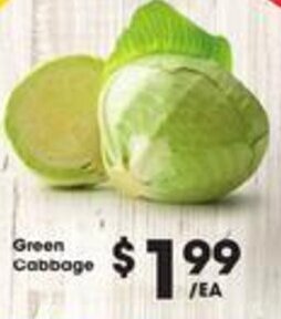 Kroger Green Cabbage offer
