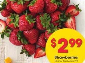 Kroger Strawberries 16 oz. offer