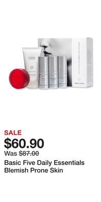 Ulta Beauty Basic five daily essentials blemish prone skin offer