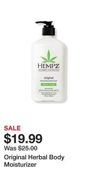 Ulta Beauty Original herbal body moisturizer offer