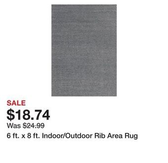 Tractor Supply Company 6 ft. x 8 ft. indoor/outdoor rib area rug offer